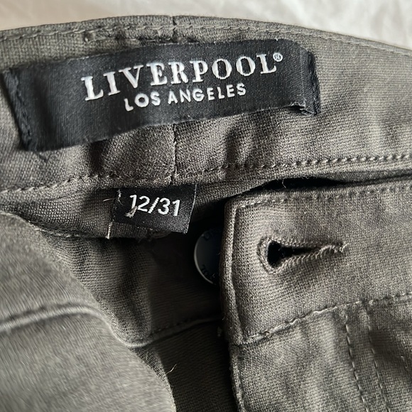 Liverpool Los Angeles, Madonna Skinny Pant (Olive Green), size 12 - Picture 6 of 6
